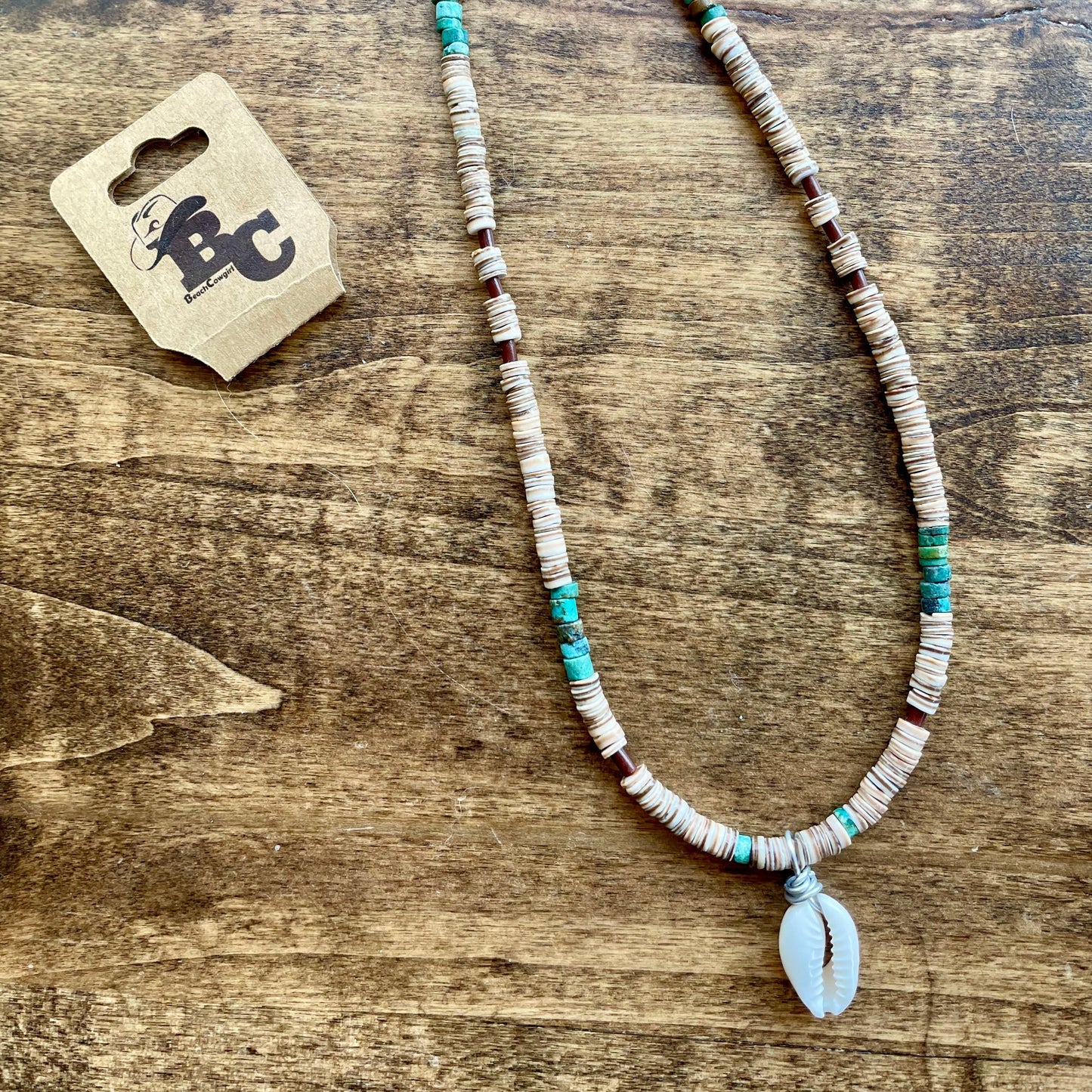 Turquoise & Pen shell Necklace