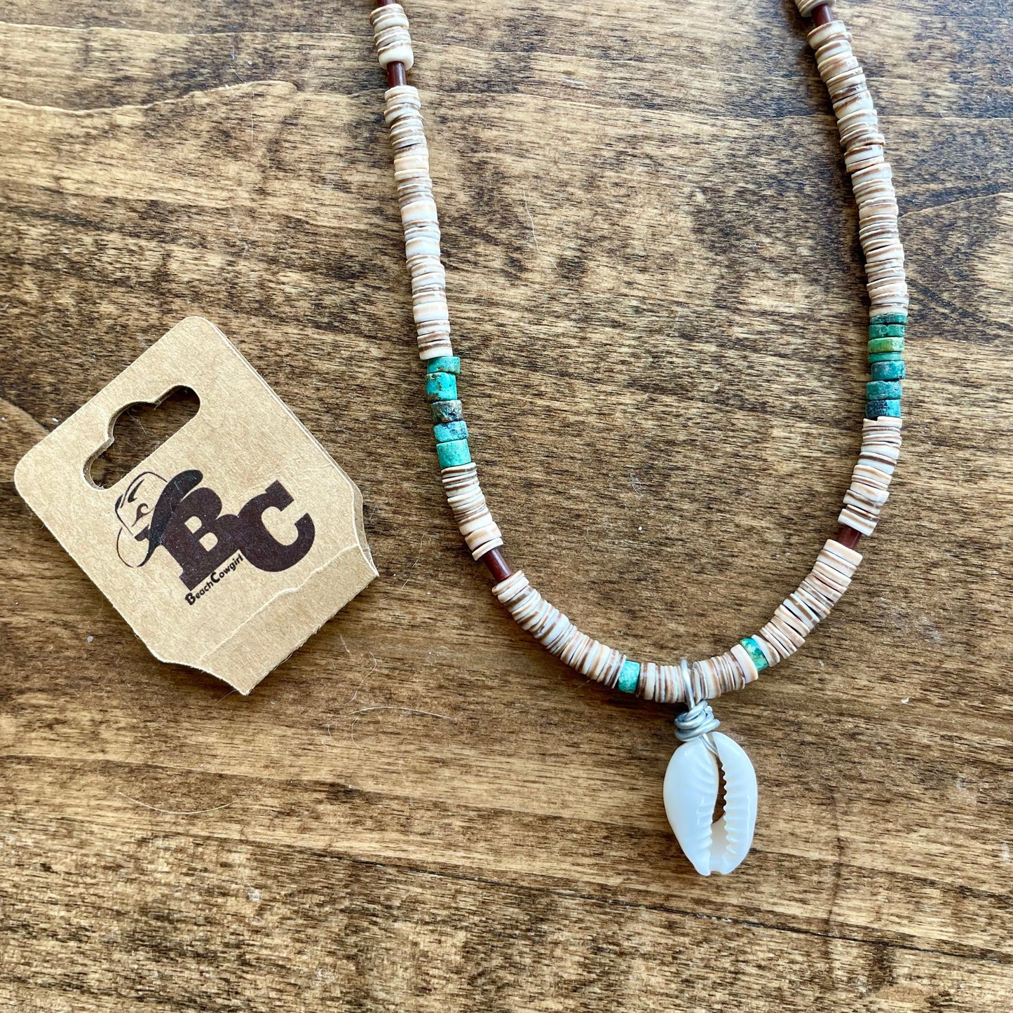 Turquoise & Pen shell Necklace