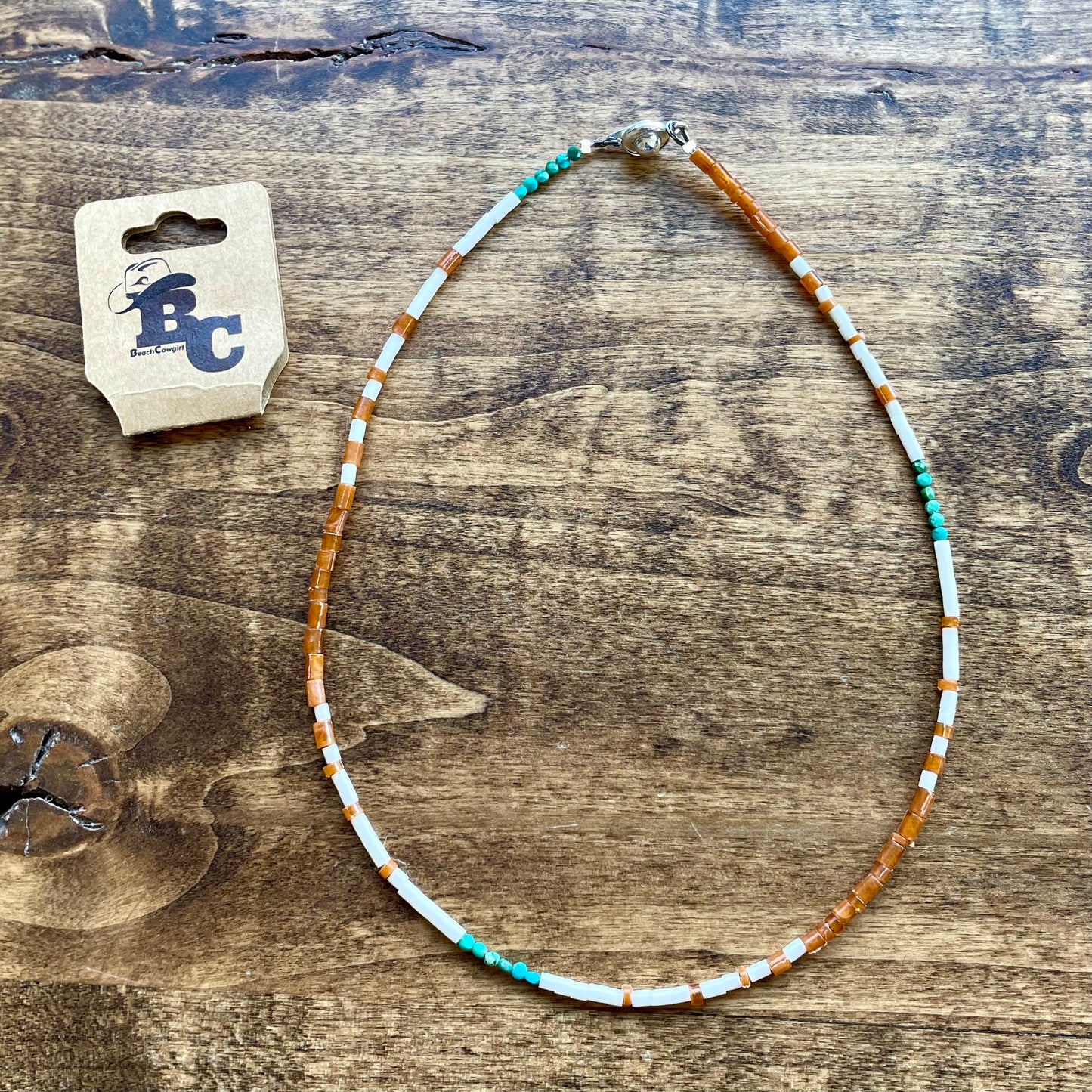 Turquoise and Pen shell Necklace